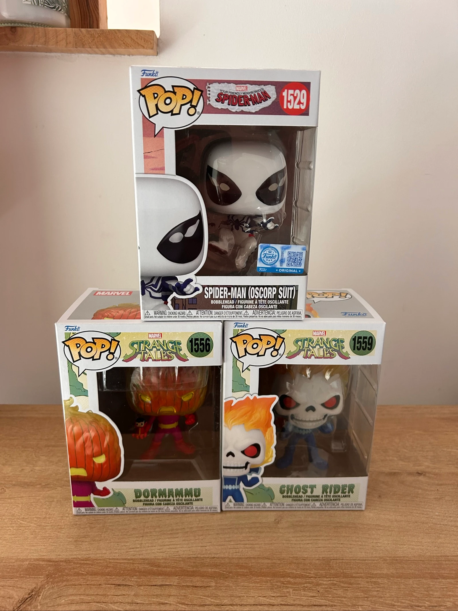 Promoção de 3 Funko Pops da marvel 